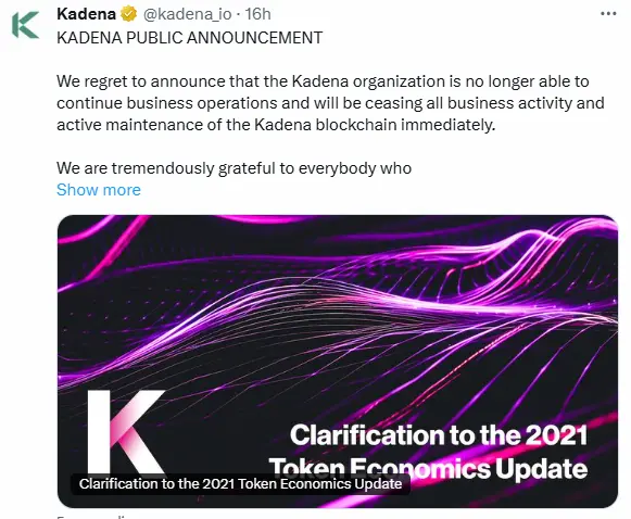 Kadena Team Announcement