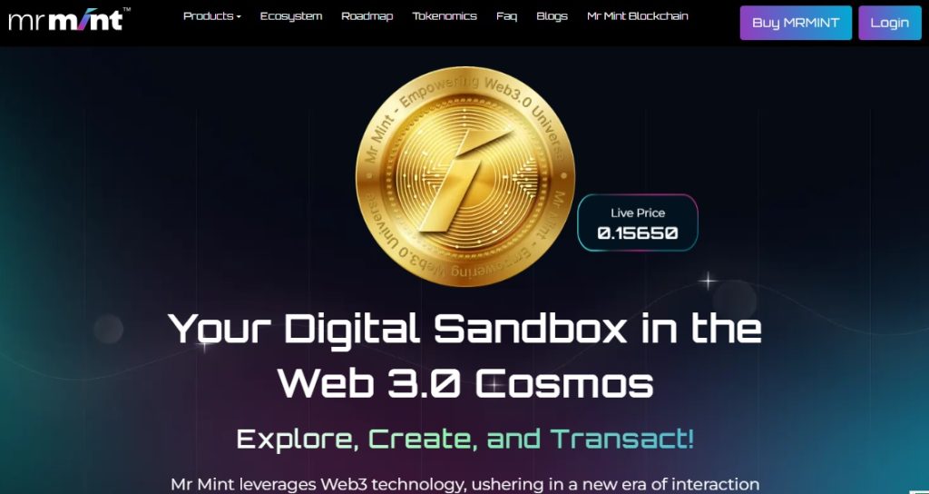 Mr Mint Crypto Scam - Mr Mint Website
