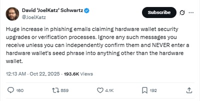 Ripple CTO David Schwartz X Post