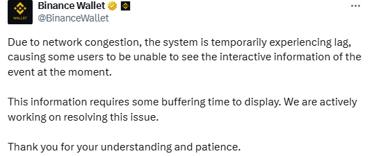 Binance Wallet Lag Issues, यूज़र को क्या Action लेना चाहिए