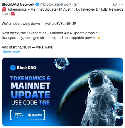 BlockDAG TGE Rewards LIVE, जानें Tokenomics और Mainnet Update 