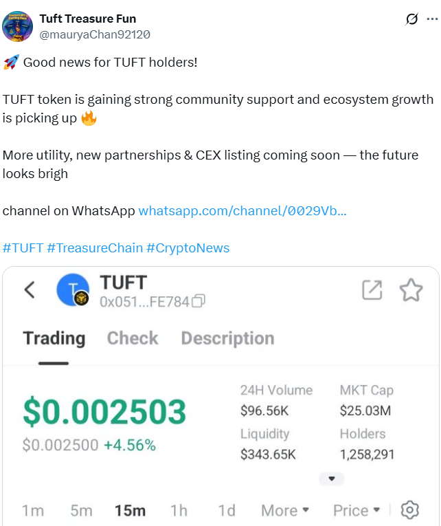 TUFT Token में NFT Boom से HoLders को मिलेगा High Return