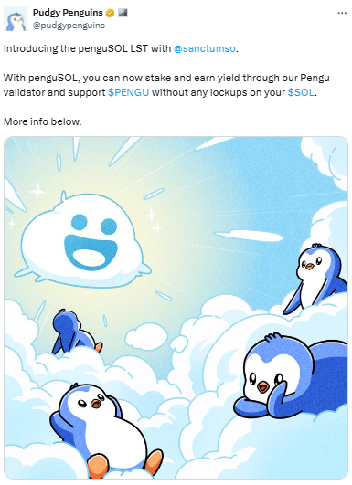 Pudgy Penguins ने Solana पर लॉन्च किया penguSOL Token