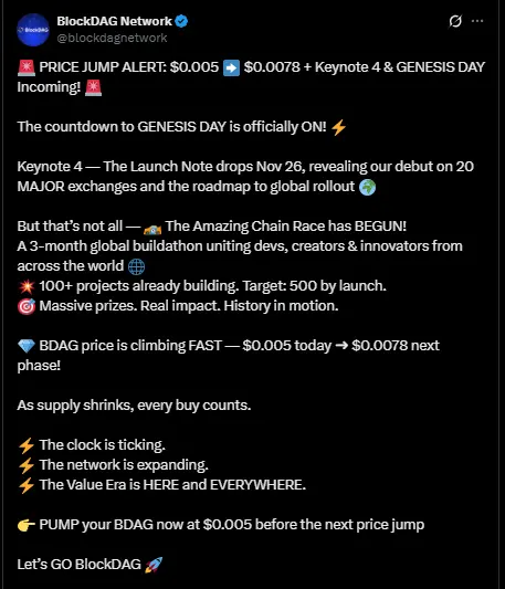 BlockDAG Presale Price में देखने को मिली बढ़त, जल्द लॉन्च की तैयारी