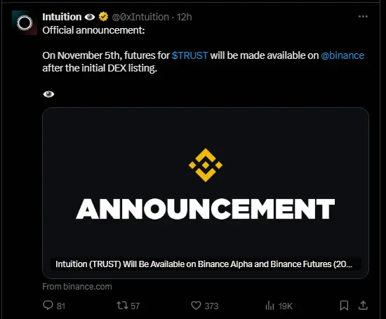 Intuition TRUST Token