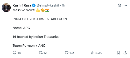 ARC Stablecoin हुआ लॉन्च, अब भारत का हर ट्रांज़ैक्शन होगा स्मार्ट