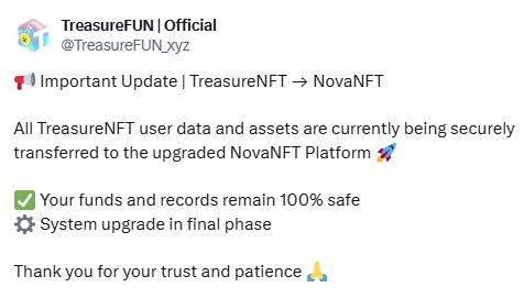 Nova NFT और TreasureNFT एक ही है, जानें असली कनेक्शन क्या है?