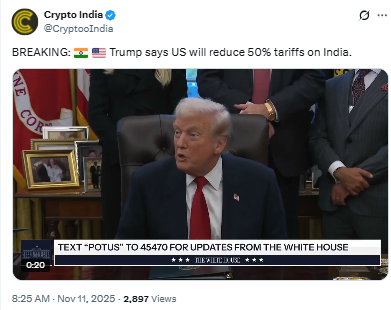 Donald Trump on India USA Tariff Deal